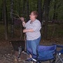 Premier camping, premier petit feu au Blackberry Crossing <br />dans les White Moutain, sur la route Kancamagus,<br /> la 112 qui longe une rivière particulièrement vive au printemps.